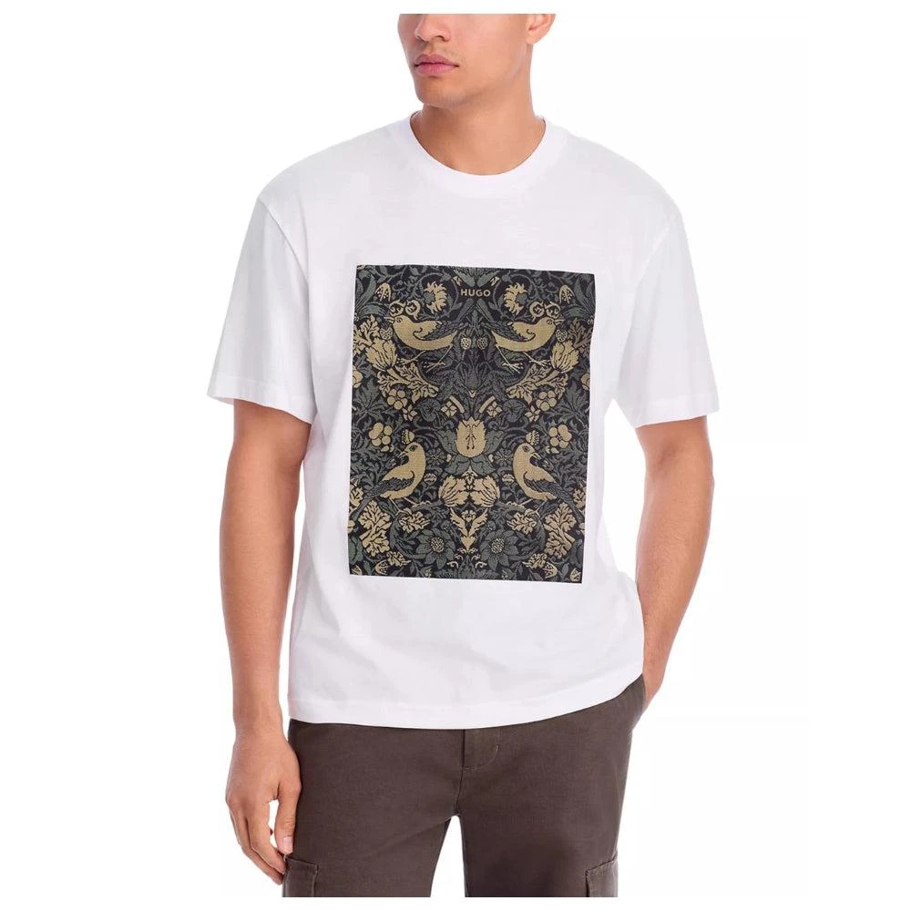 Hugo Boss Hugo Men
s Dipasly Graphic Print Short Sleeve T-Shirt, White 2