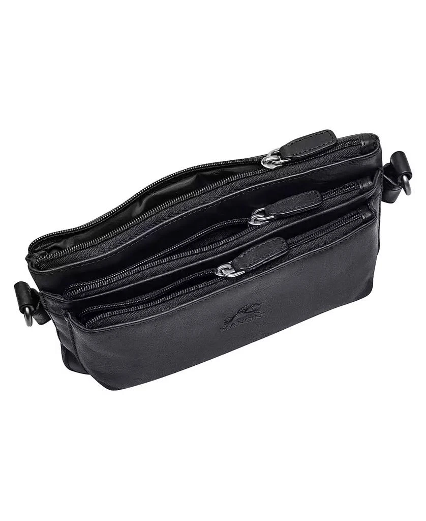 Mancini Leather Goods Men
s Multi-Function Waist Bag 2