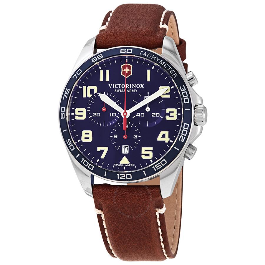 Victorinox Fieldforce Chronograph Quartz Blue Dial Men's Watch 241854