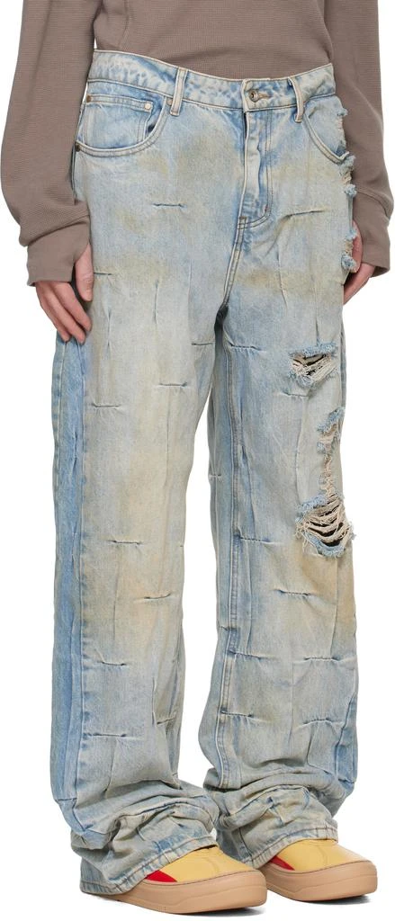 Who Decides War Blue Gathered Jeans 2