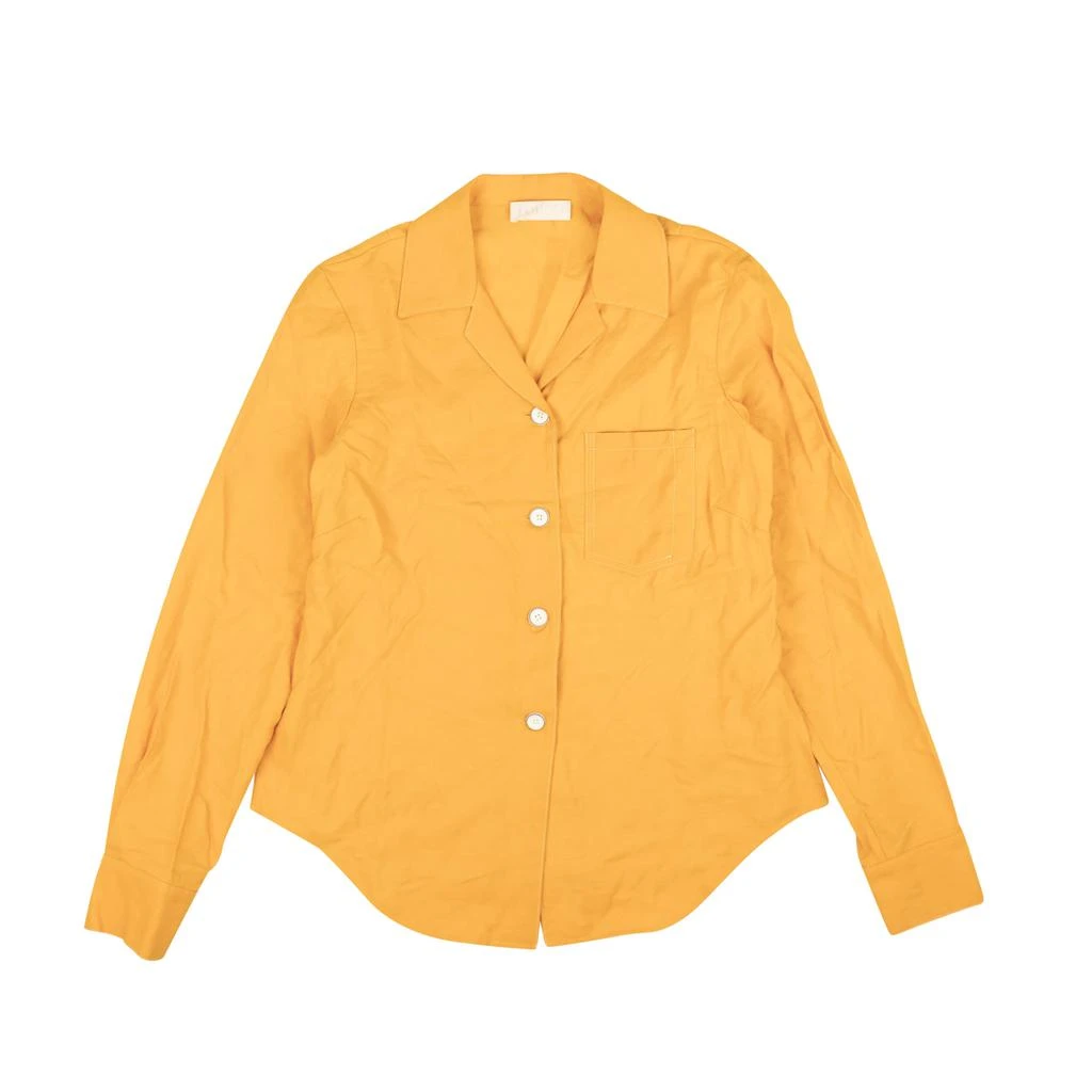 Lorod Marigold Long Sleeve Bowling Shirt - Yellow 1