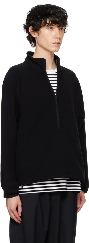 Goldwin Black POLARTEC Power Stretch Half Zip Sweatshirt