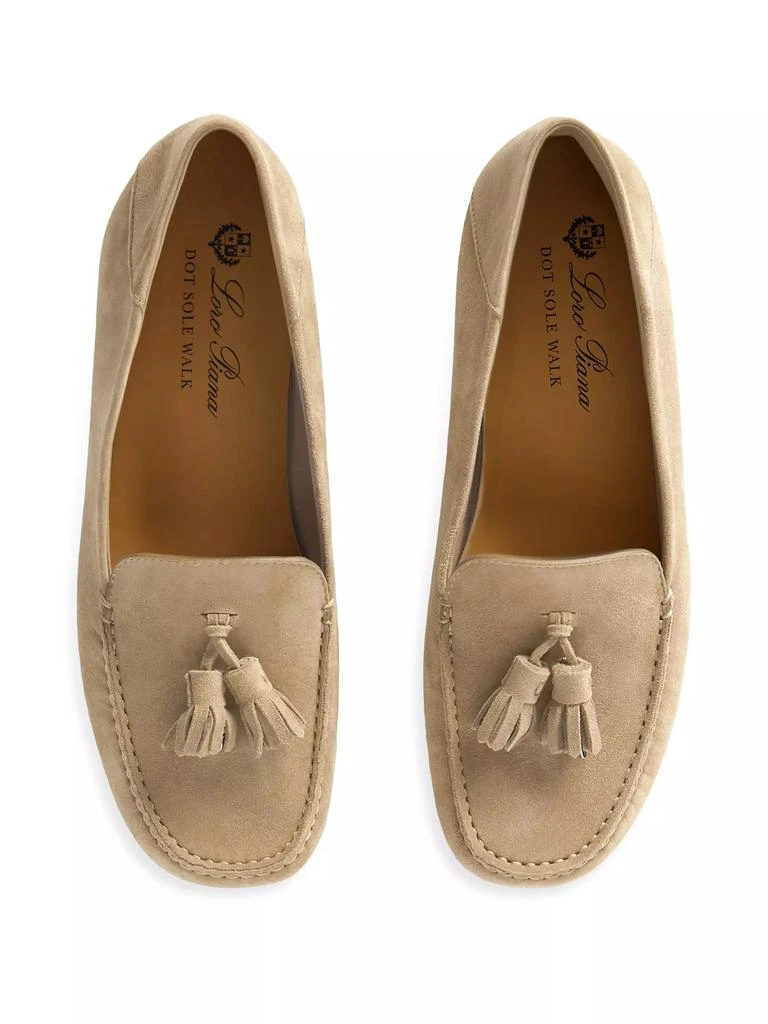 Loro Piana Dot Sole Leather Moccasin Loafers 4