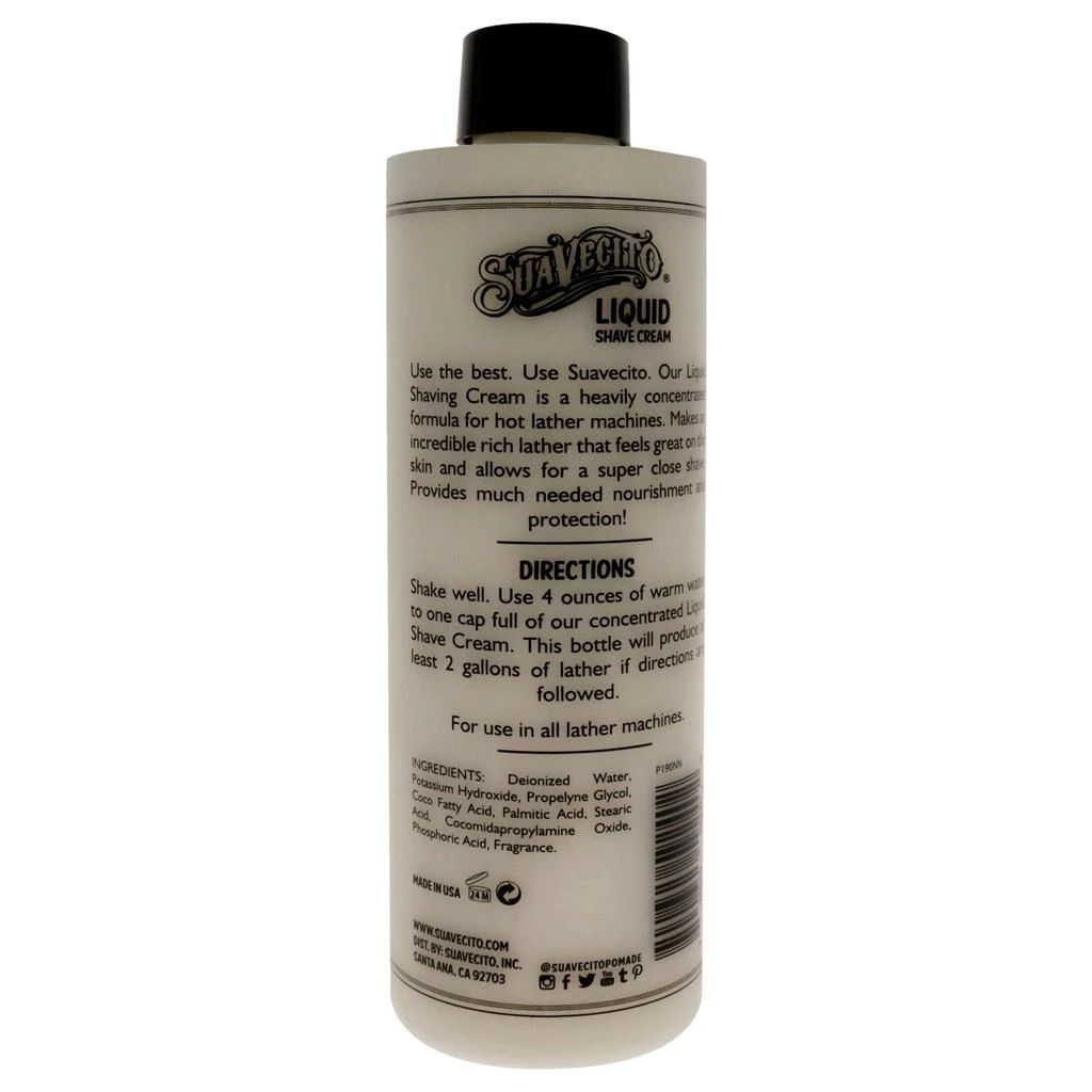 Suavecito Liquid Shave Cream by  for Men - 8 oz Shave Cream 2