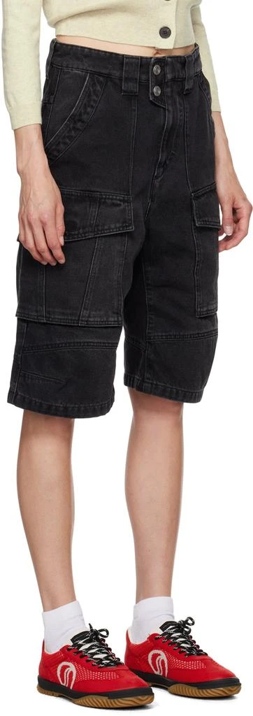 Isabel Marant Black Hortens Denim Shorts 2