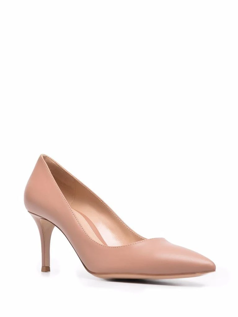 Gianvito Rossi PUMPS GIANVITO 70 MODEL IN PRALINE-COLORED LEATHER  2