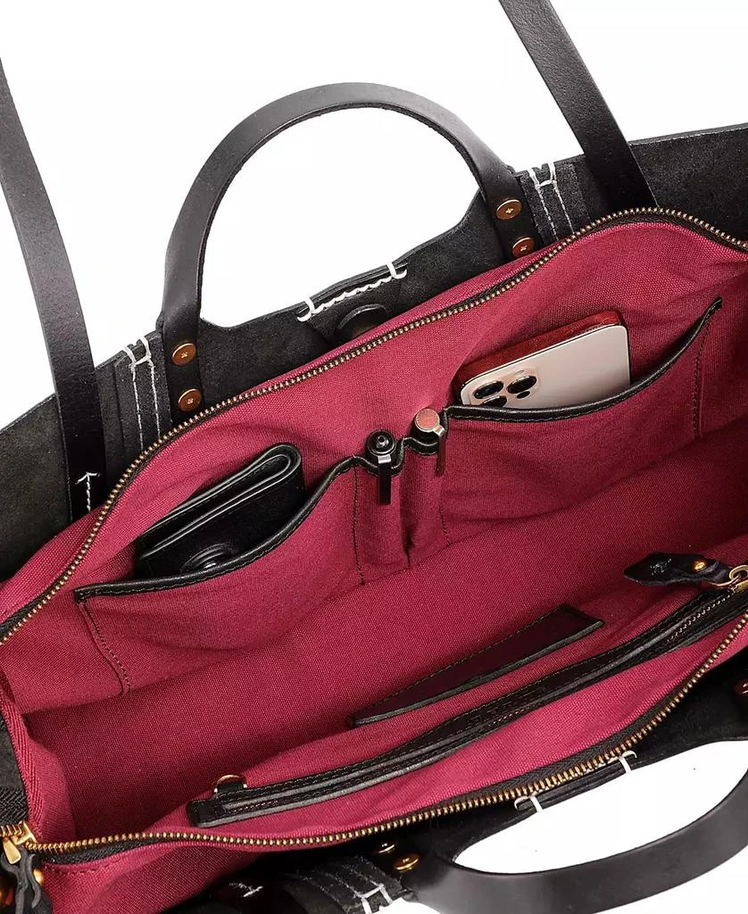 OLD TREND Women's Genuine Leather Rose All-day Tote Bag 5