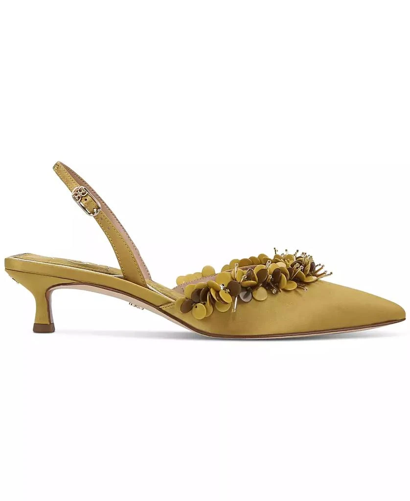 Sam Edelman Women's Trent Embellished Slingback Kitten-Heel Pumps 2