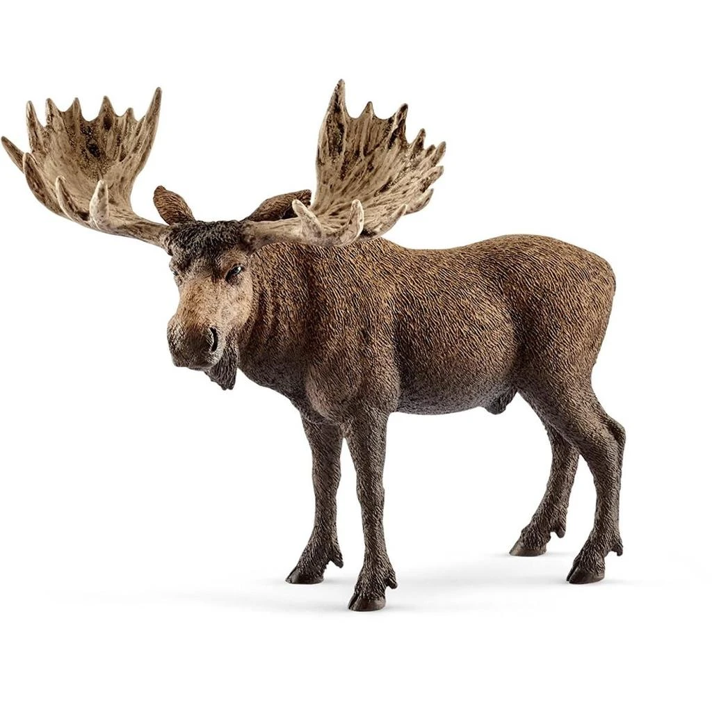 SCHLEICH NORTH AMERICA Schleich North America  Moose Bull Figure Brown