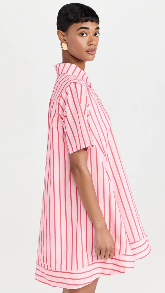 English Factory Stripe A-line Shirt Dress 3