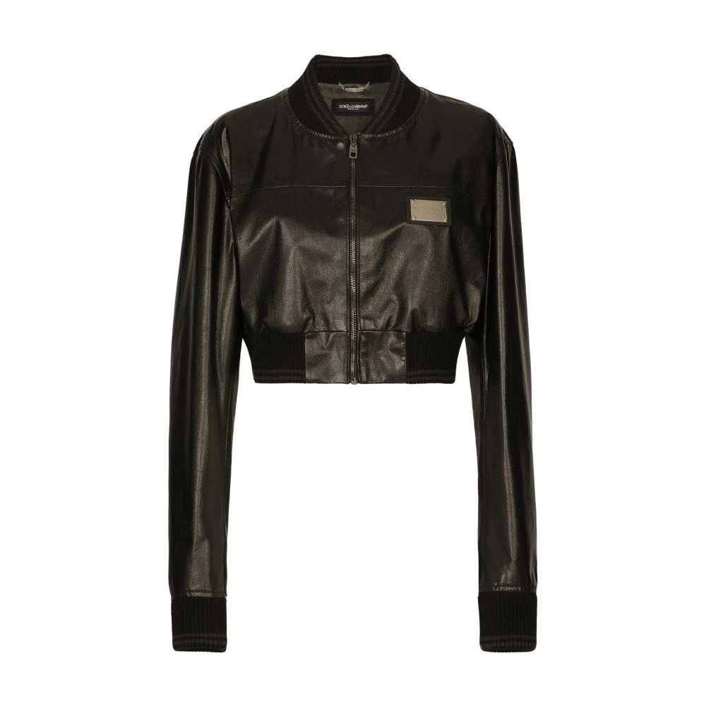 Dolce & Gabbana Short nappa leather bomber jacket 6