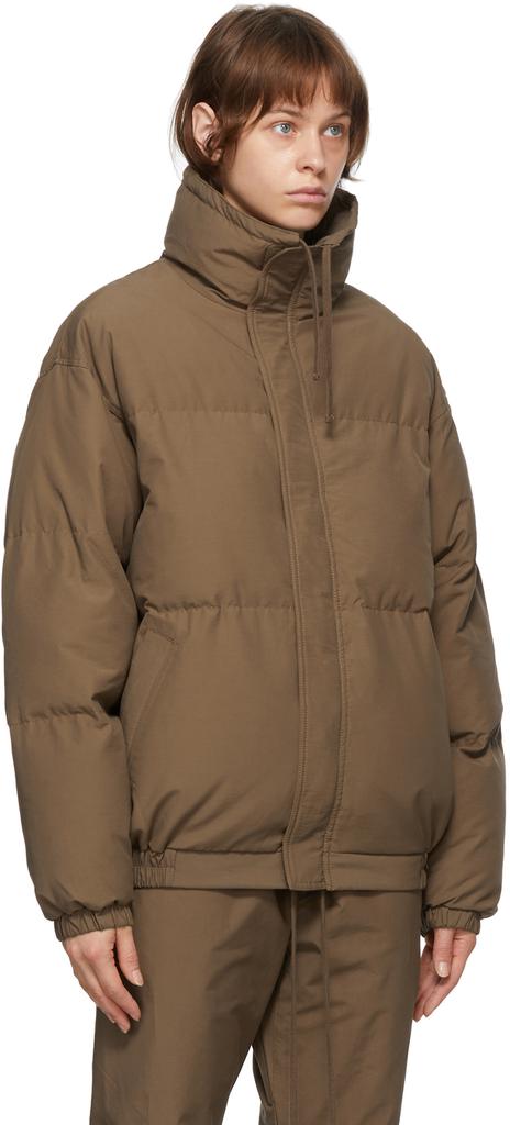 Essentials SSENSE Exclusive Brown Puffer Jacket