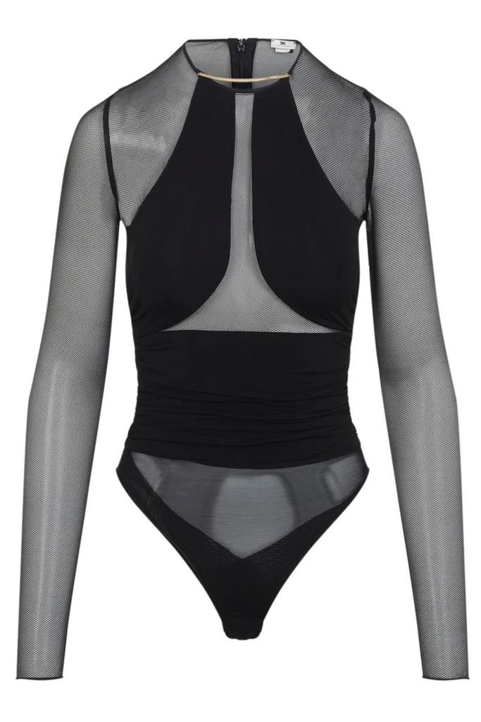 ELISABETTA FRANCHI Elisabetta Franchi Jewel Detailed Lightweight CrêPe Jersey Bodysuit