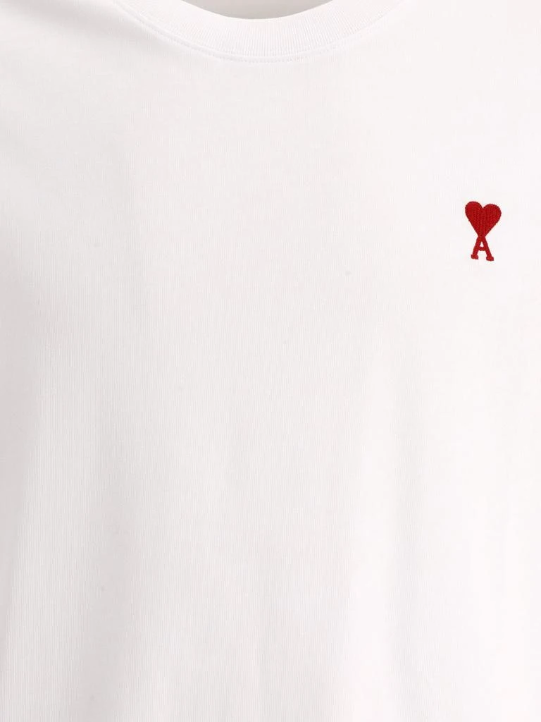 AMI AMI Paris Ami de Coeur Logo Embroidered Crewneck T-Shirt 3