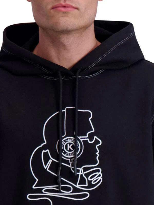 Karl Lagerfeld Paris Karl Logo Pullover Hoodie 5