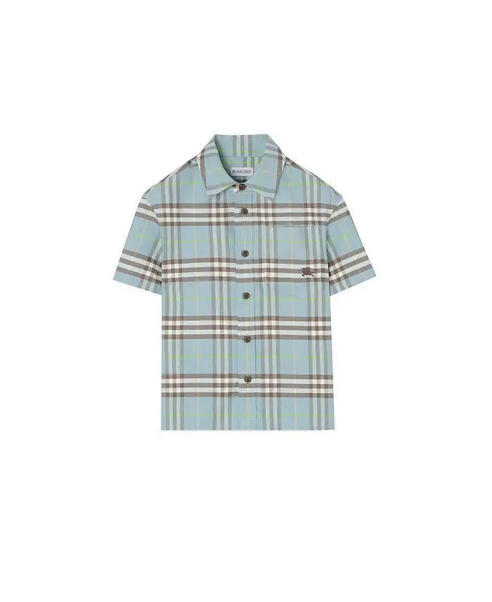 Burberry Boys' Check Cotton Oxford Shirt - Little Kid, Big Kid