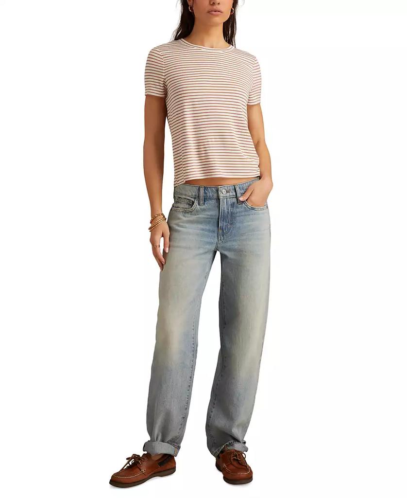 Lucky Brand Women's The Baggy High-Rise Faded Jeans