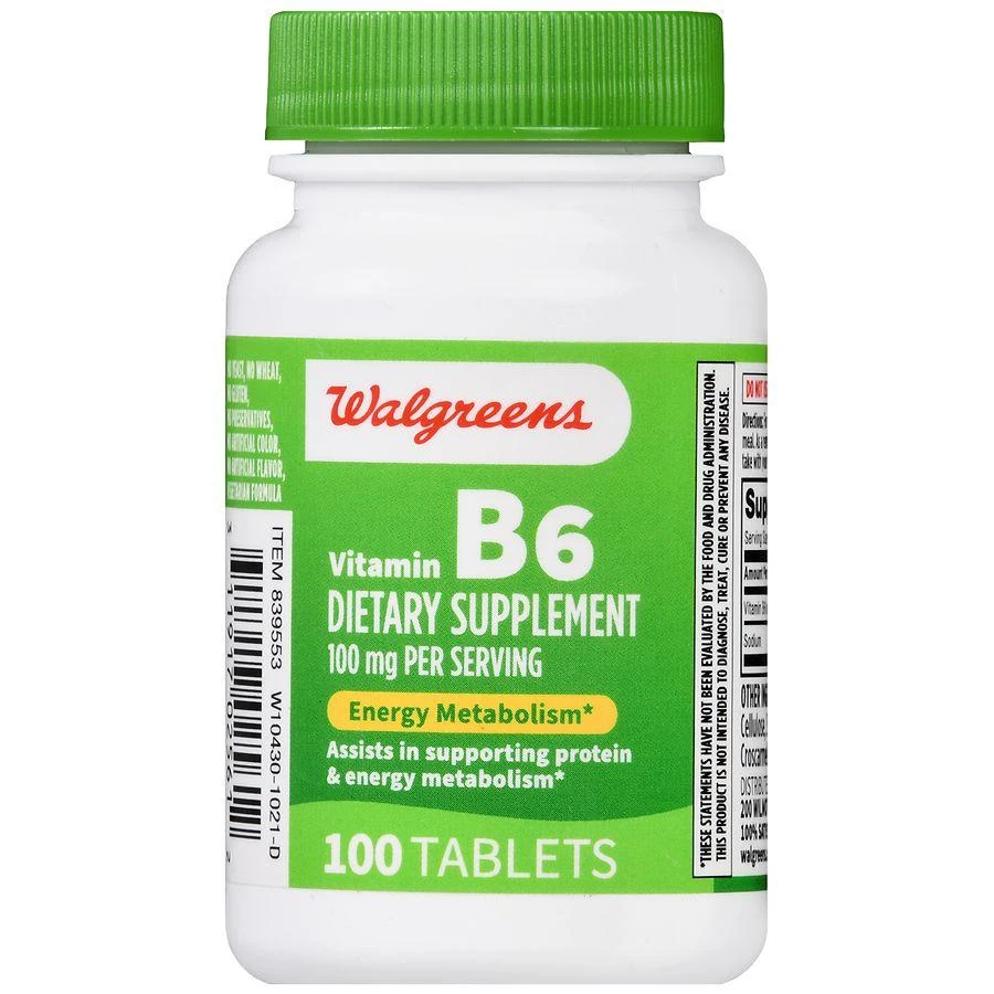 Walgreens Vitamin B6 100 mg Tablets (100 days) 2