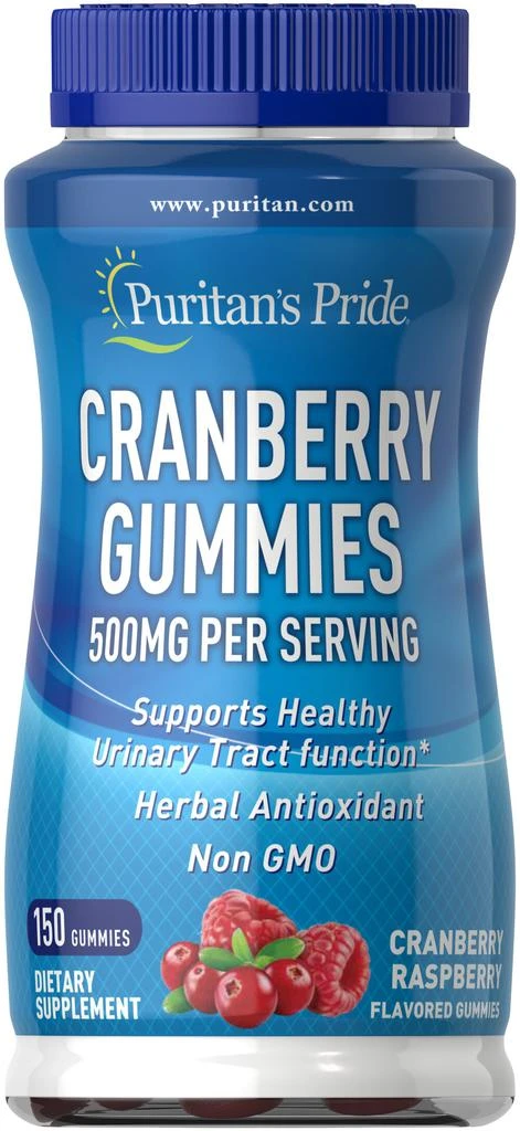 Puritan's Pride Women's Health: Cranberry Gummies 500 mg 1