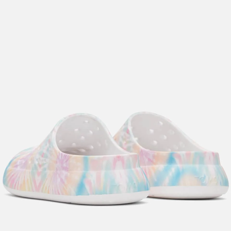 TOMS TOMS WOMEN'S ALPARGATA MALLOW VEGAN MULES - CANDY PINK TIE DYE 4