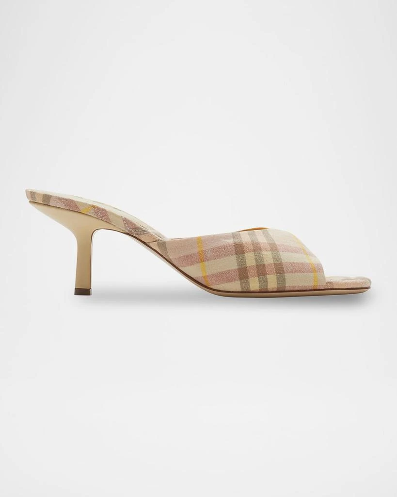 Burberry Check Mews Low Mules 1