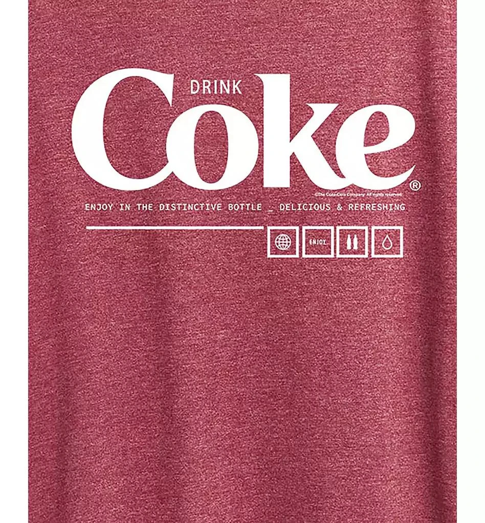 Hybrid Apparel Trendy Plus Size Coca Cola Graphic T-shirt 3