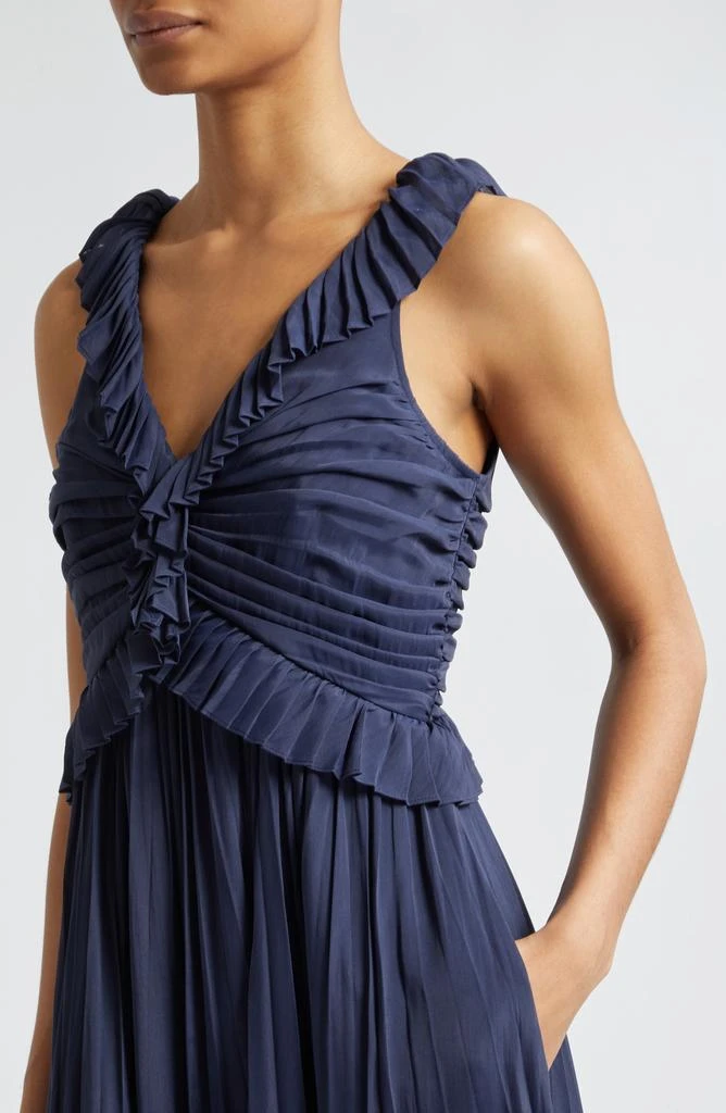 Cinq à Sept Callowary Ruffle Detail Midi Dress 4