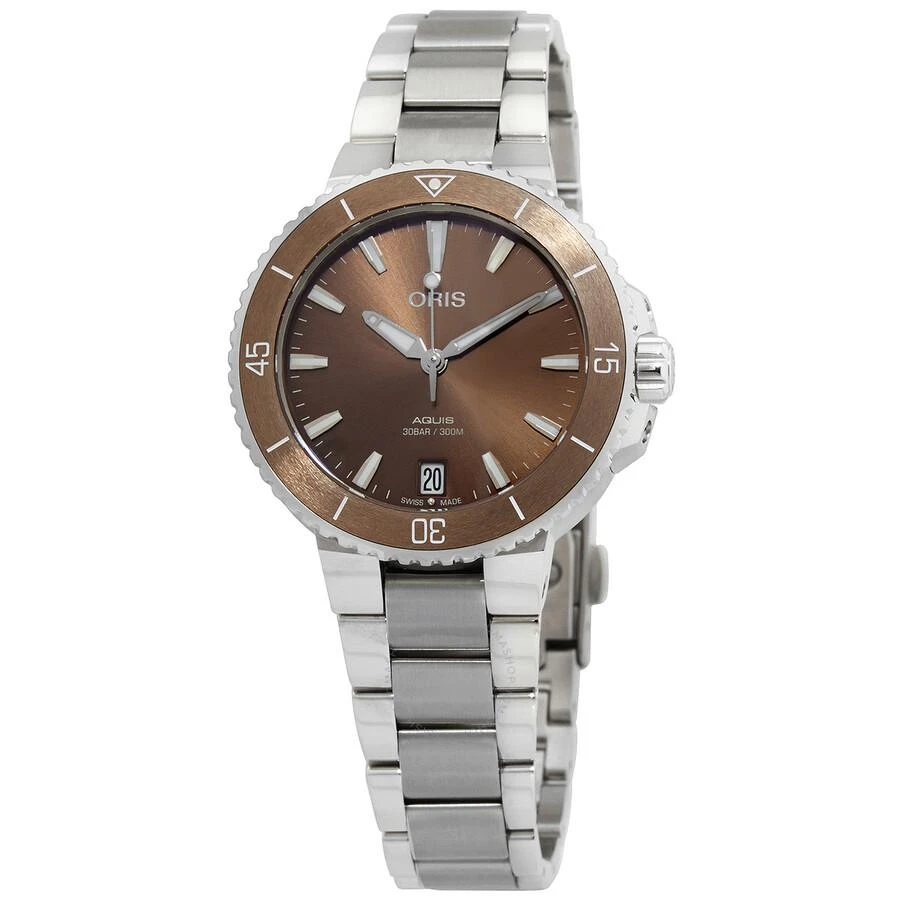 Oris Aquis Automatic Brown Dial Watch 01 733 7731 4156-07 8 18 05P 1