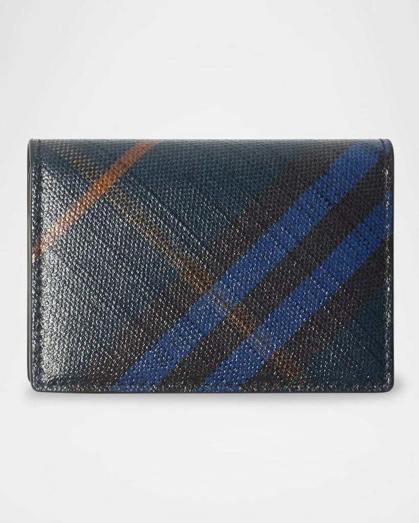 Wallet Neiman Marcus Burberry Mens Burberry Checked Bi-Fold Wallet