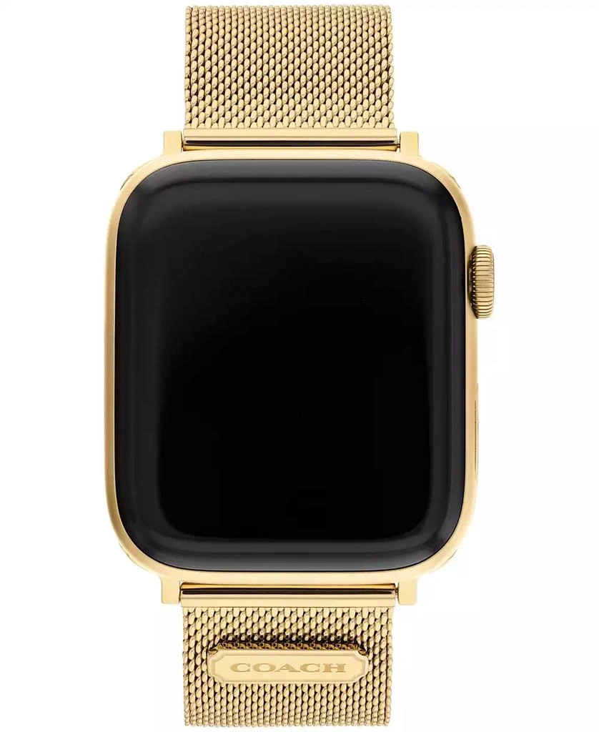 COACH Gold-Tone Mesh Bracelet for Apple Watch® 42/44/45mm 1