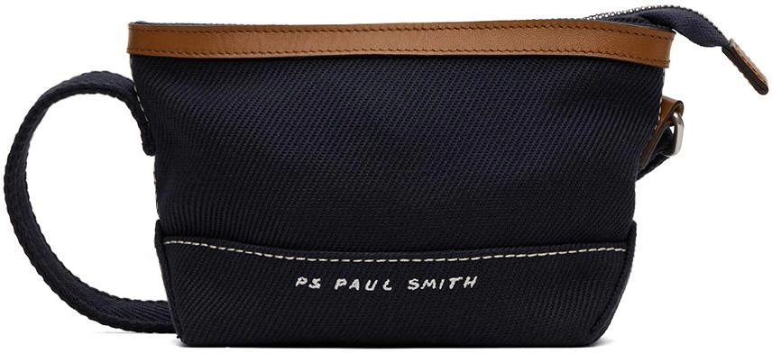 Paul Smith Navy Embroidered Messenger Bag 1