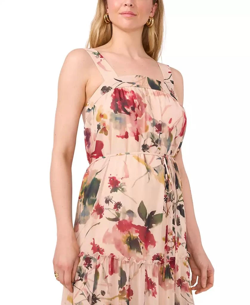 CeCe Woman's Floral-Print Tiered Maxi Dress 3