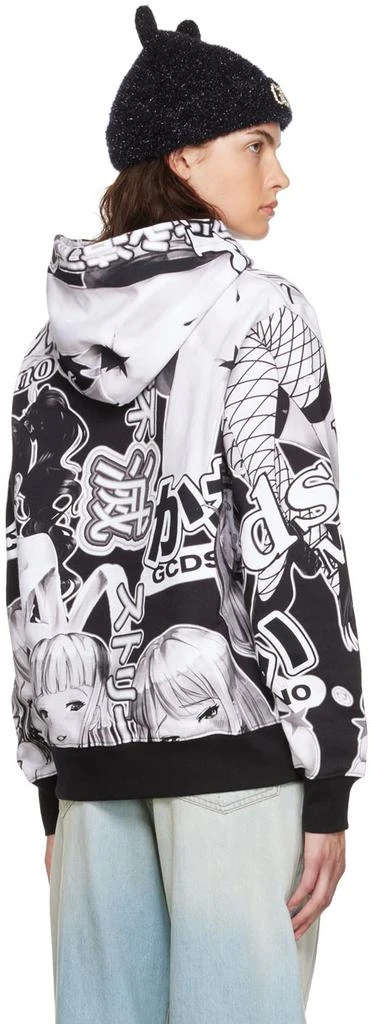 GCDS Black & White Hentai Hoodie 3