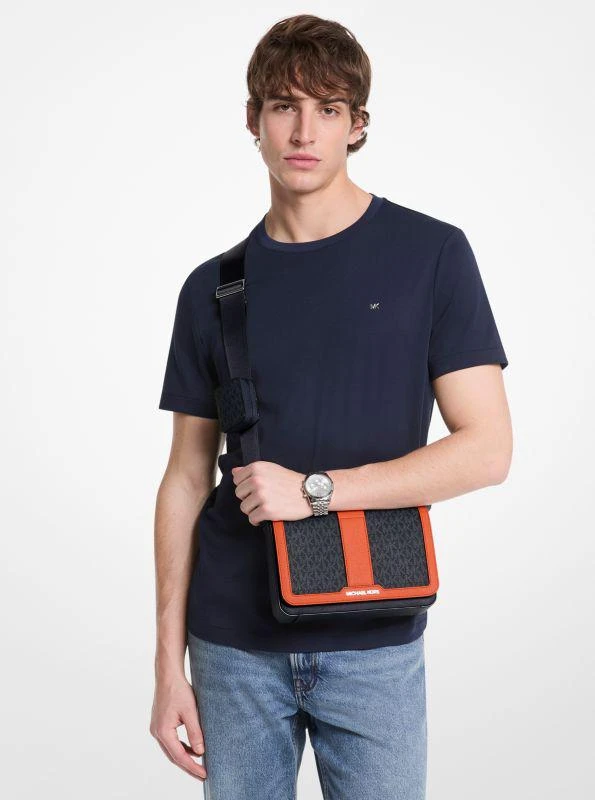 Michael Kors Cooper Color-Block Signature Logo Crossbody Bag with Pouch 3