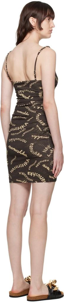 Nanushka Brown Adie Mini Dress 3