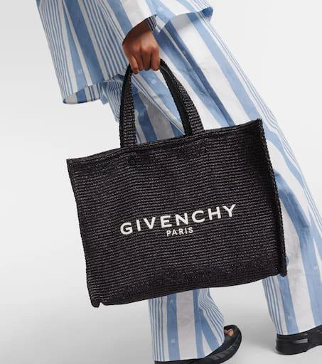 Givenchy G-Tote Medium raffia tote bag 2