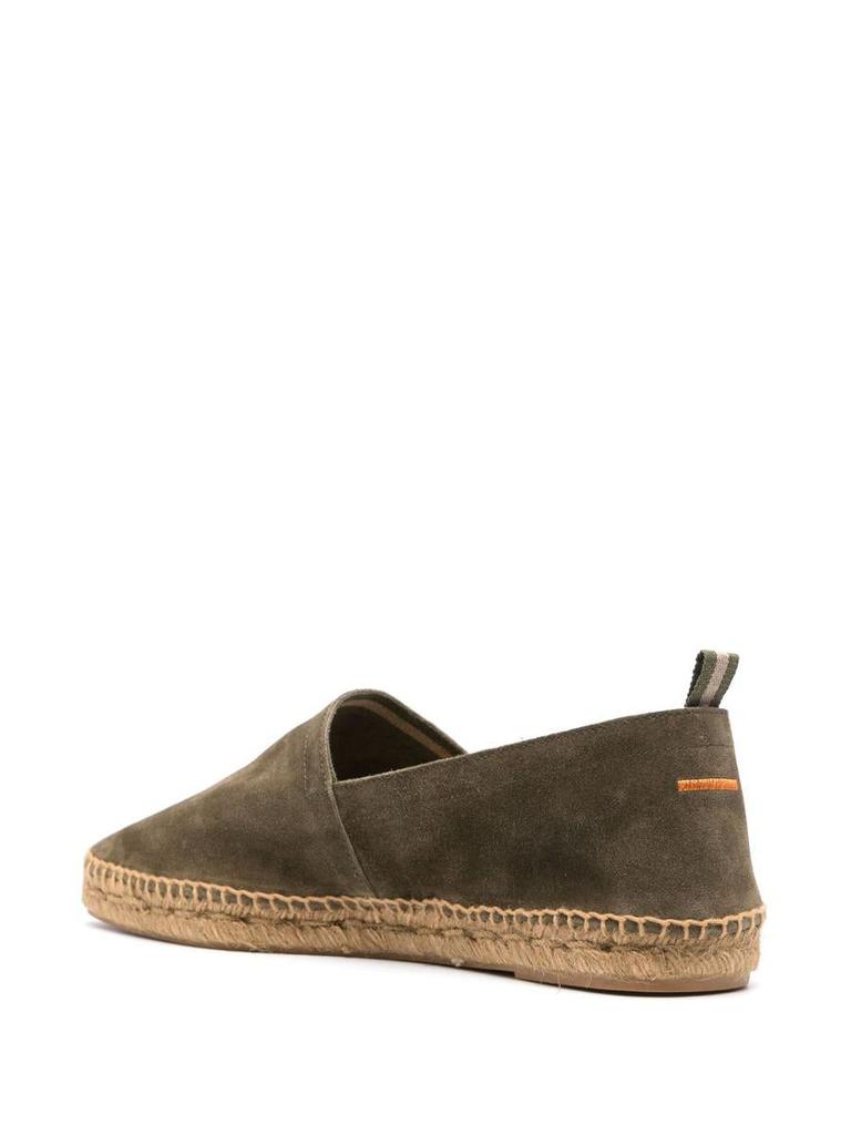 CASTAÑER Castañer Pablo Espadrilles Low-Cut In Green Cotton