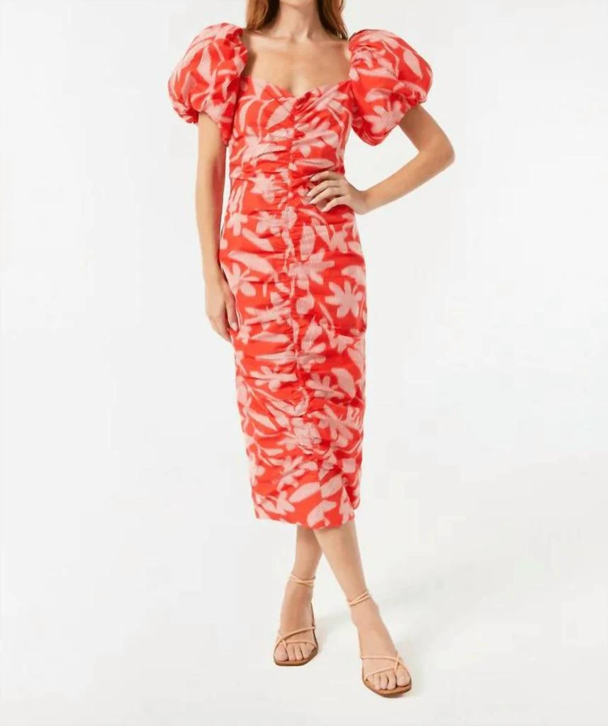 Rhode Tessa Dress In Optical Floral 1