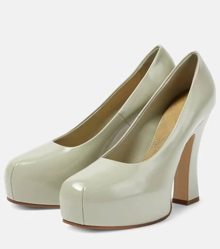 Burberry 130 leather platform pumps 5