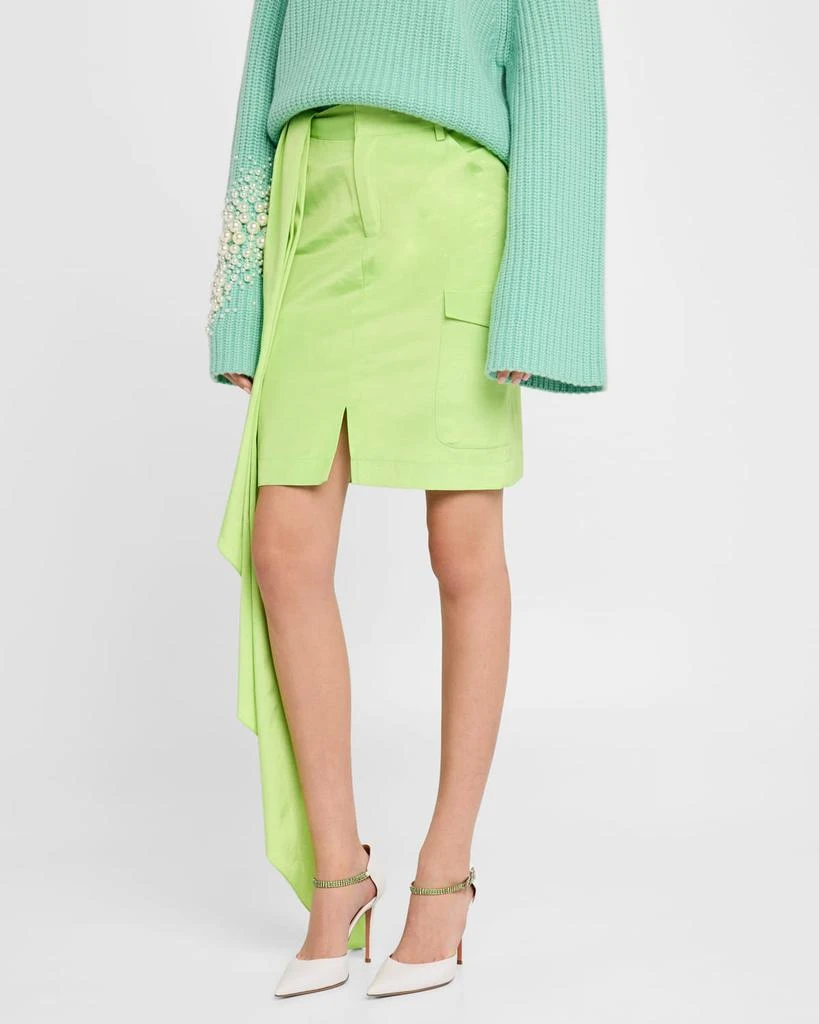 Hellessy Dita Side-Drape Cargo Skirt 4