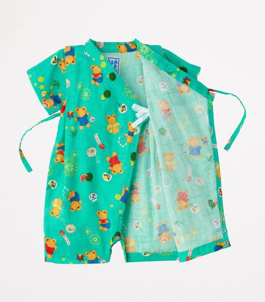 Miki House Cotton Print Jinbei Playsuit (3-6 Months) 3