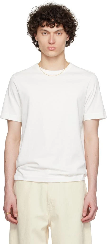 Merz b. Schwanen White 214 Loopwheeled T-shirt 1