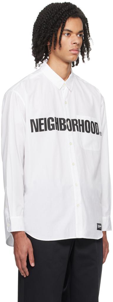 Neighborhood White Printed Shirt