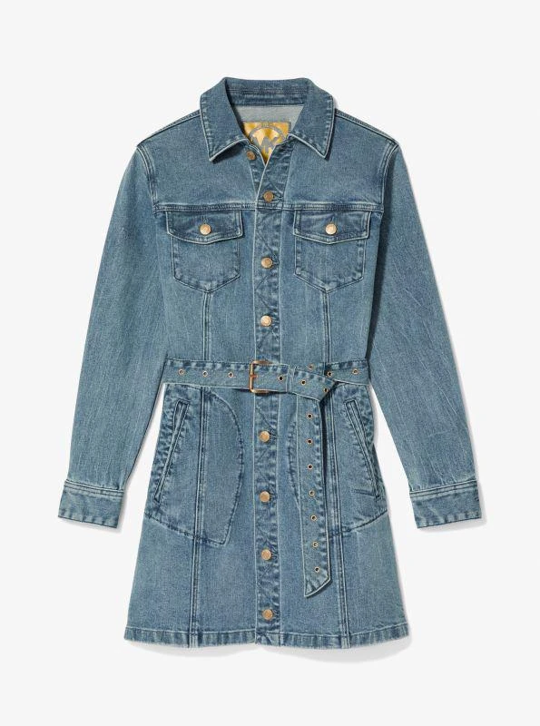 Michael Kors Denim Belted Mini Dress 3