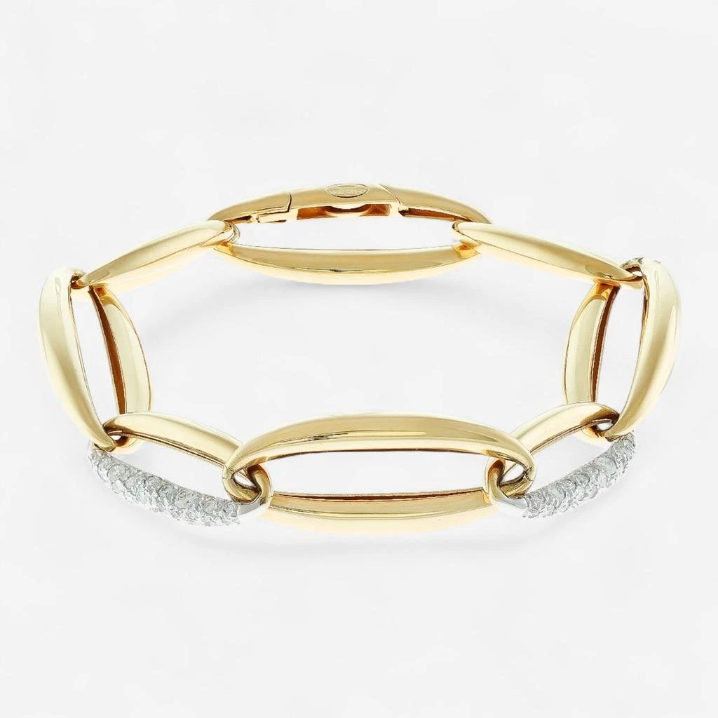 Alberto Milani Alberto Milani Corso Venezia 18K Yellow Gold Diamond Link Bracelet B0100E-8.25