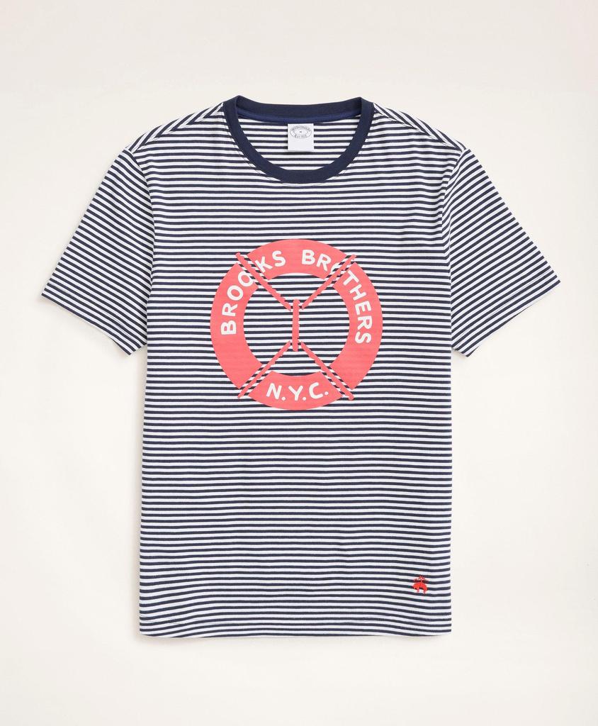 Brooks Brothers Life Preserver Graphic T-Shirt