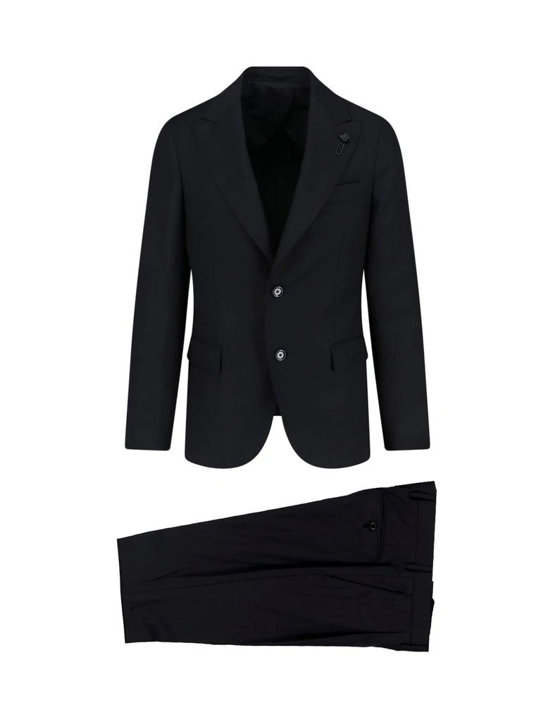 LARDINI Single-breasted Suit Black