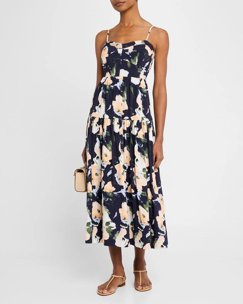 Tanya Taylor Verona Floral Sleeveless Midi Dress 2