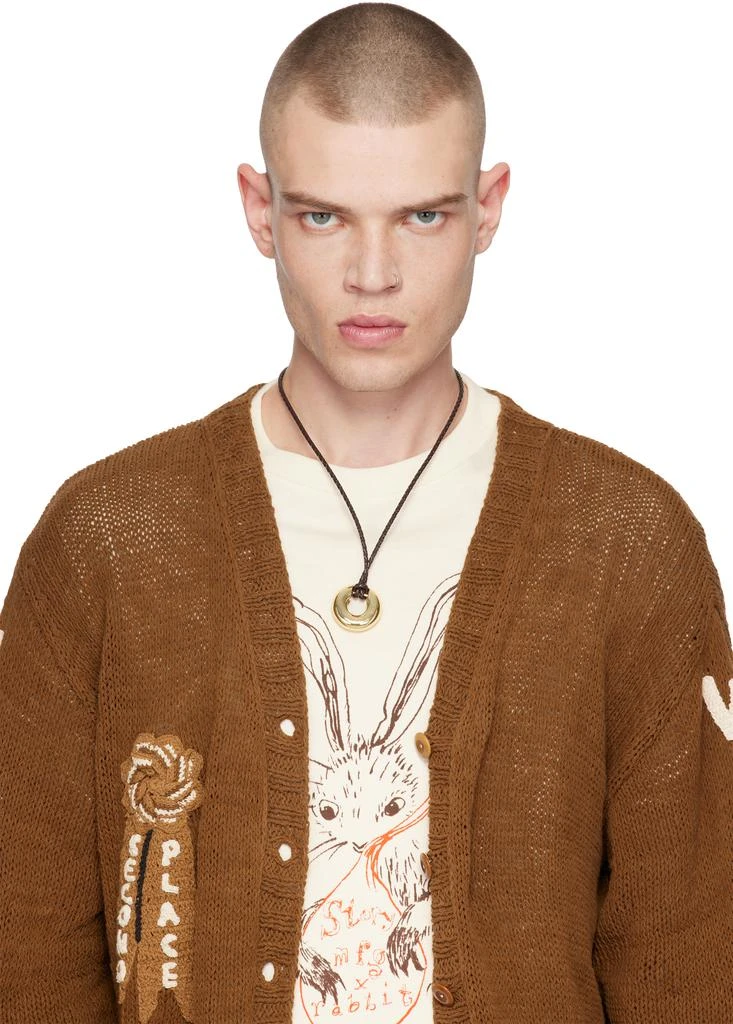 Eliou Gold & Brown Charlie Necklace 2