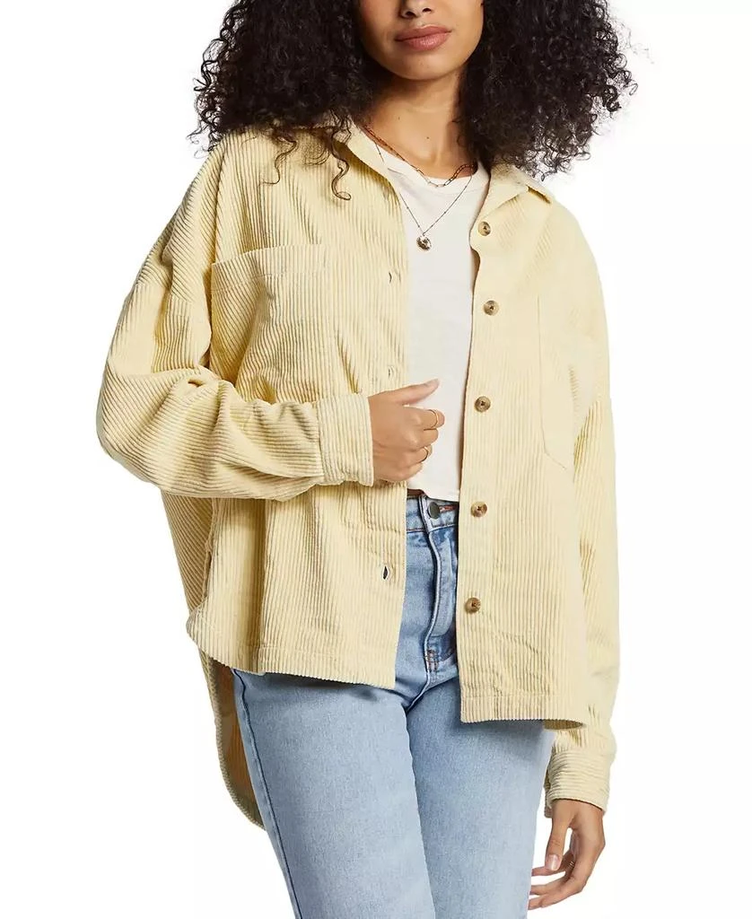 Billabong Juniors' Stoked on You Cotton Corduroy Shirt Jacket 5